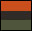 verde militar-negro-naranja fiesta